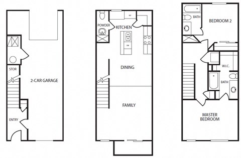 2 Bedroom 2.5 Bath